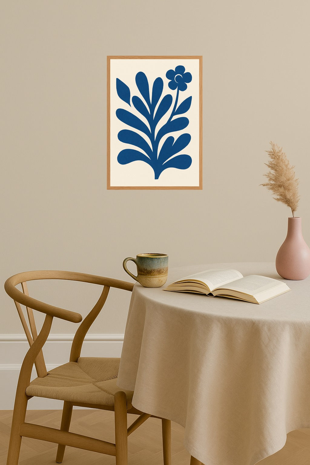 Poster mockup - Single poster in Nordic interior