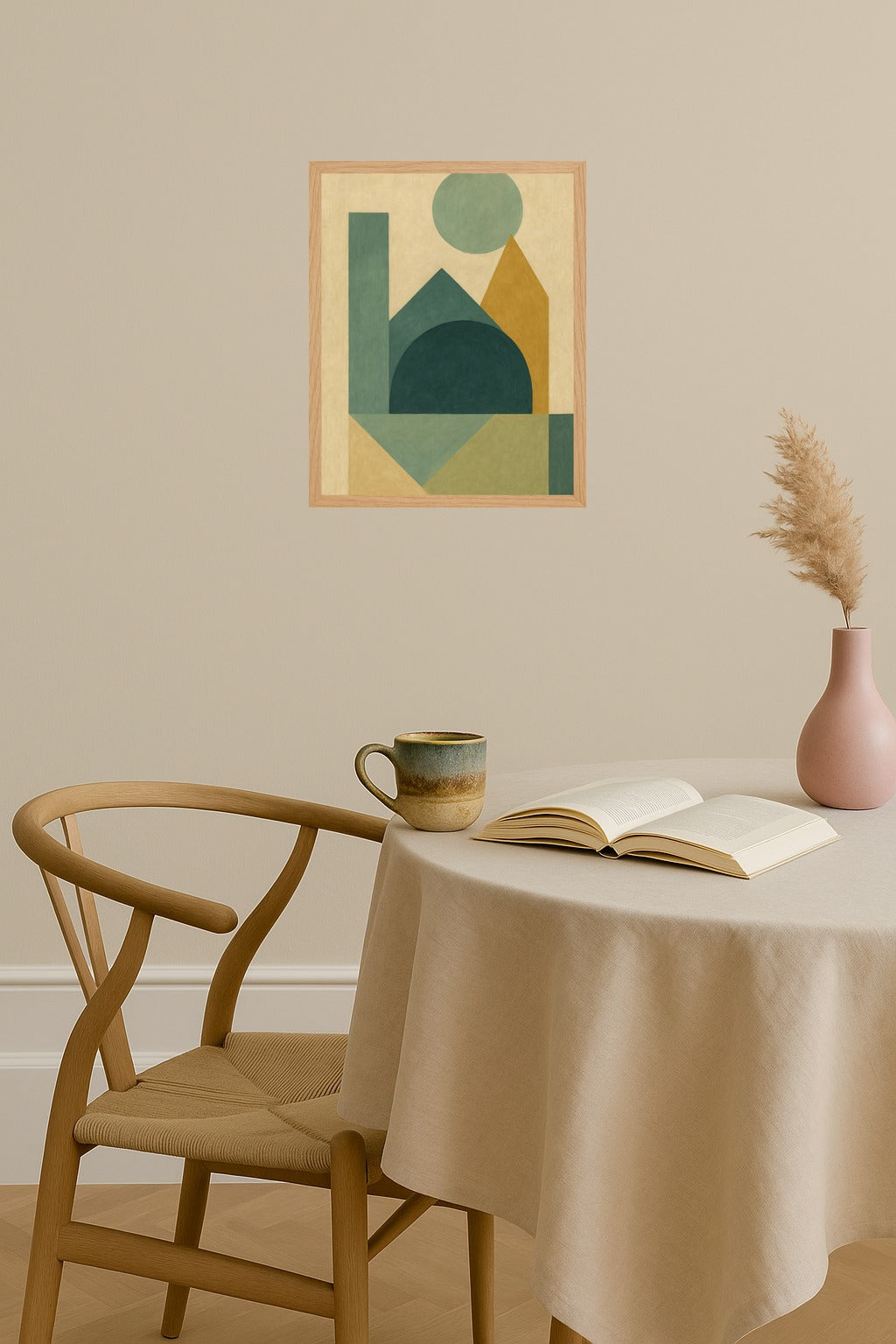 Poster mockup - Single poster in Nordic interior