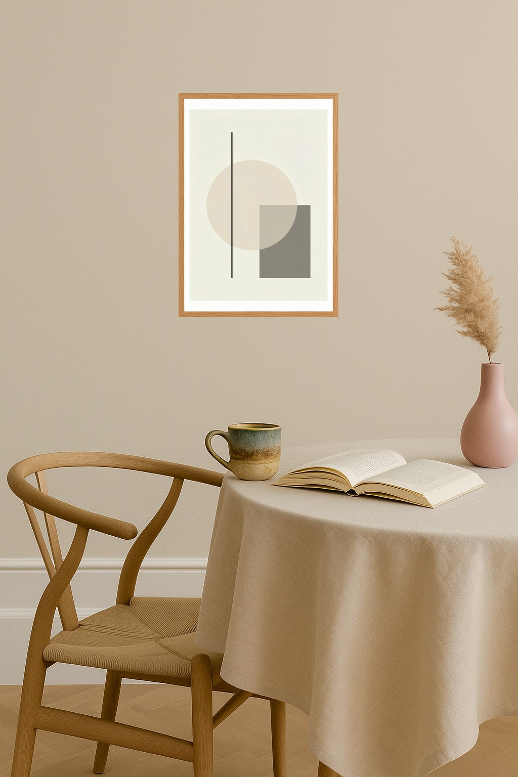 Poster mockup - Single poster in Nordic interior