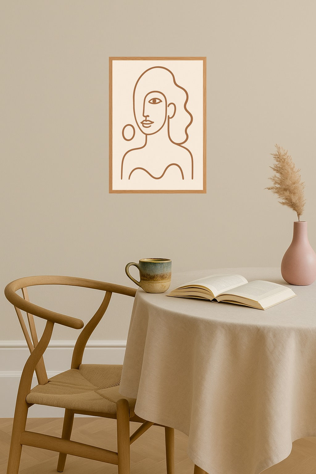 Poster mockup - Single poster in Nordic interior