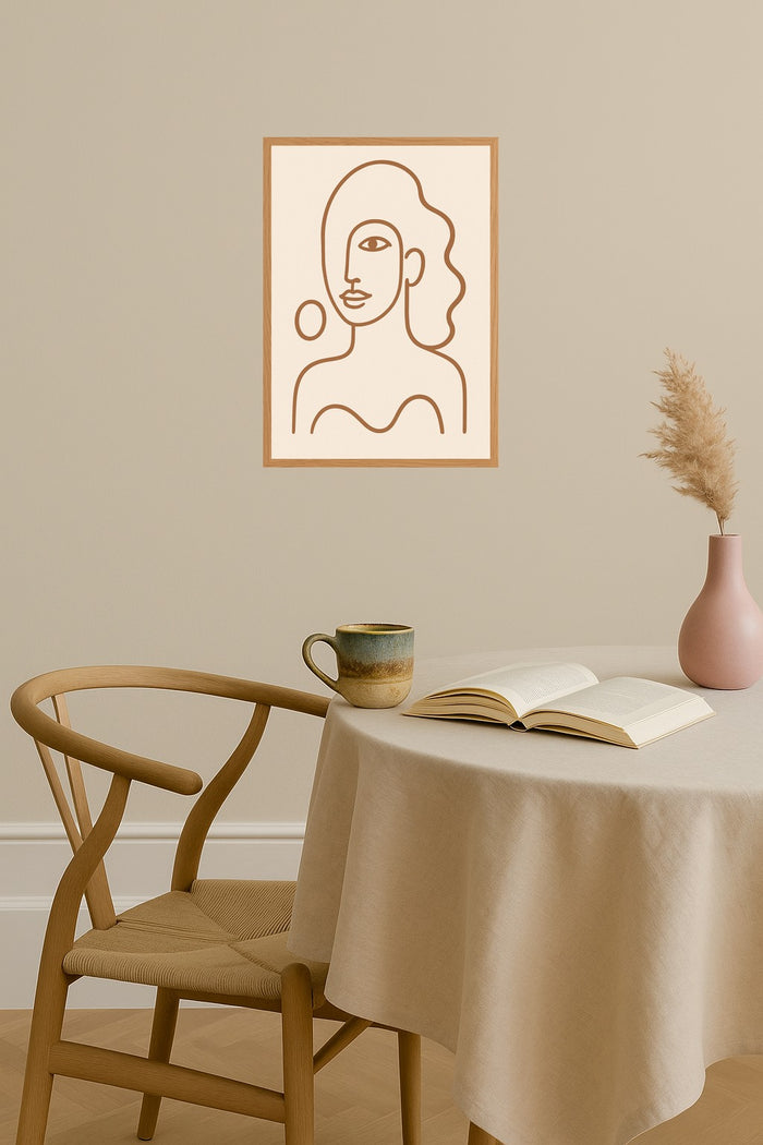 Poster mockup - Single poster in Nordic interior
