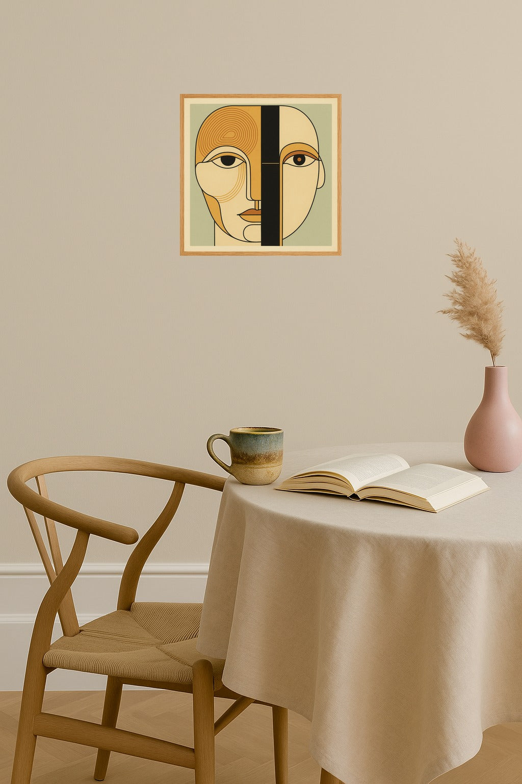 Poster mockup - Single poster in Nordic interior