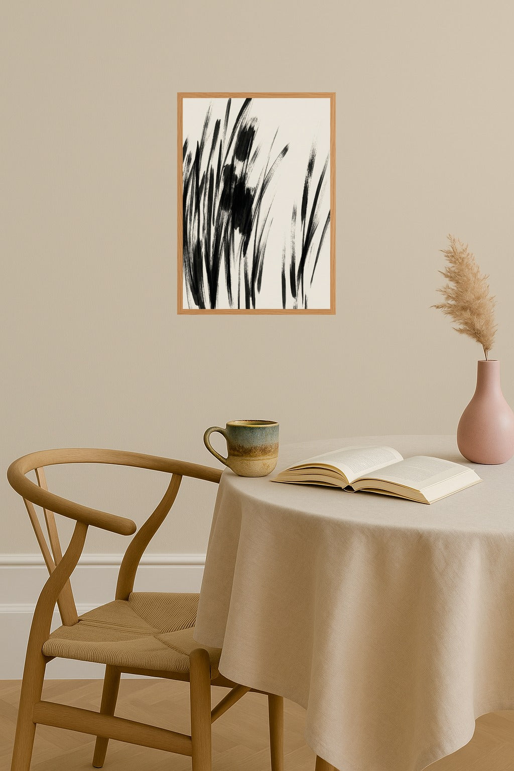 Poster mockup - Single poster in Nordic interior