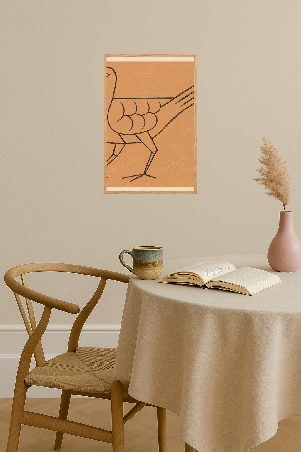 Poster mockup - Single poster in Nordic interior