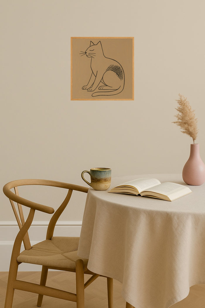 Poster mockup - Single poster in Nordic interior