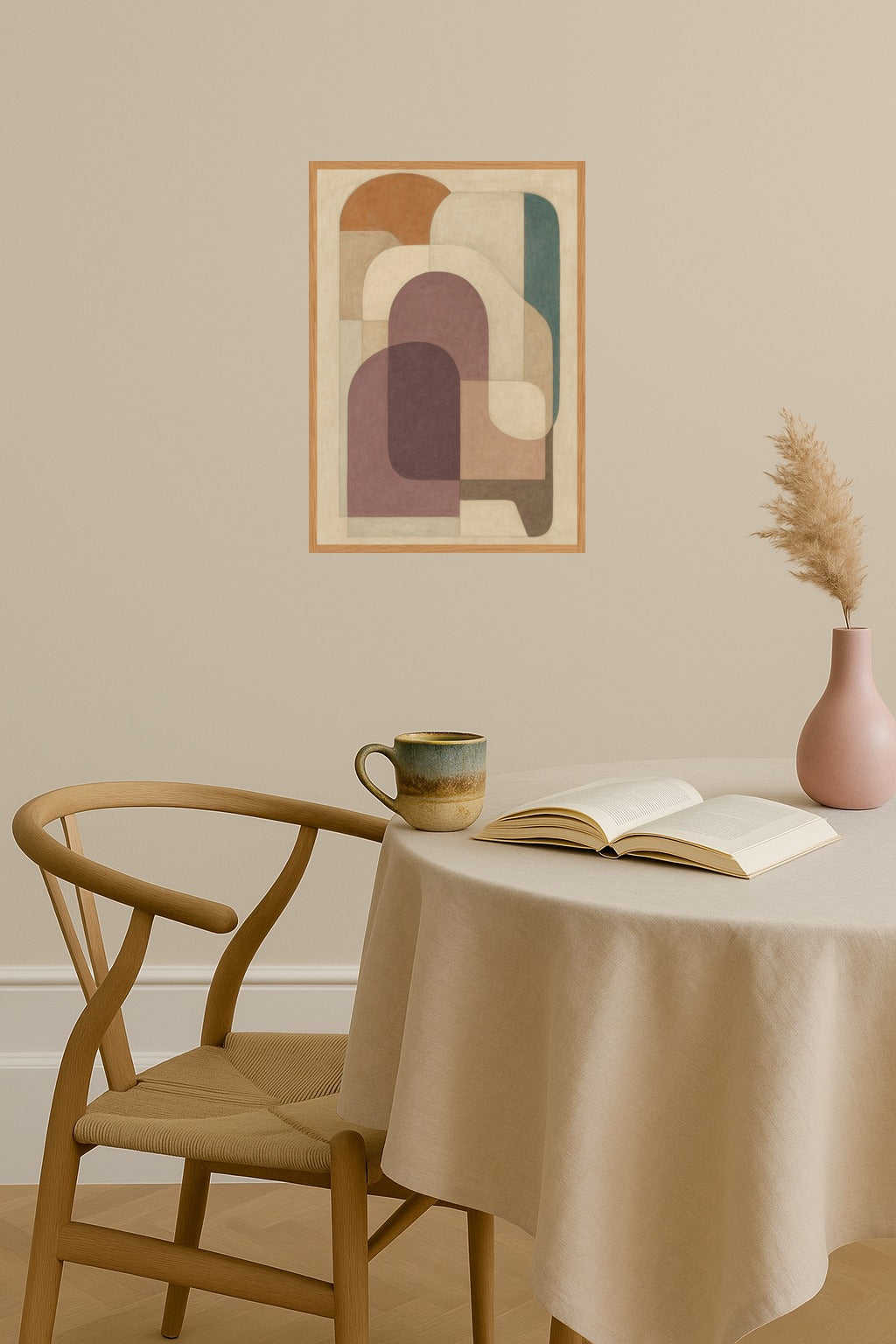 Poster mockup - Single poster in Nordic interior