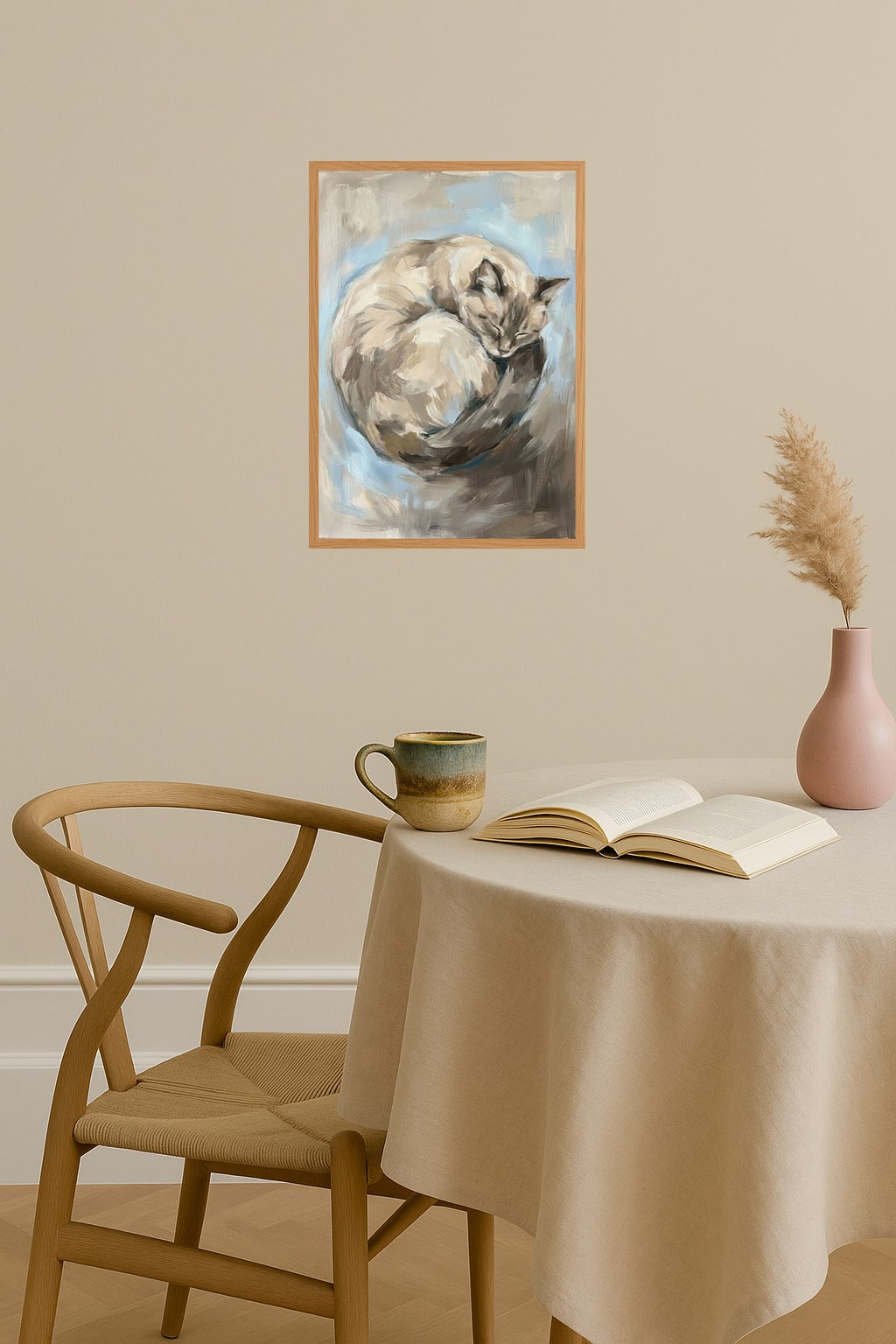 Poster mockup - Single poster in Nordic interior