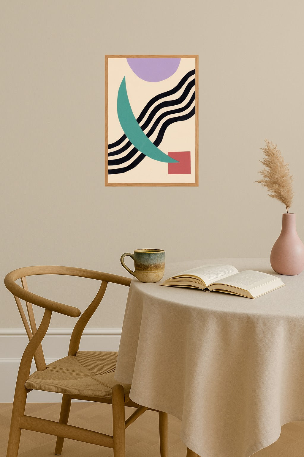 Poster mockup - Single poster in Nordic interior