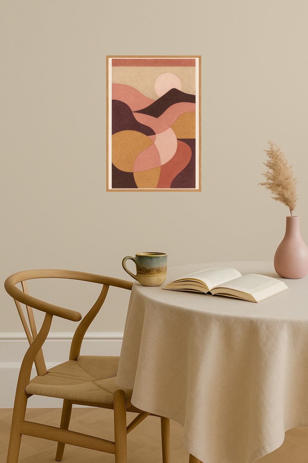 Poster mockup - Single poster in Nordic interior