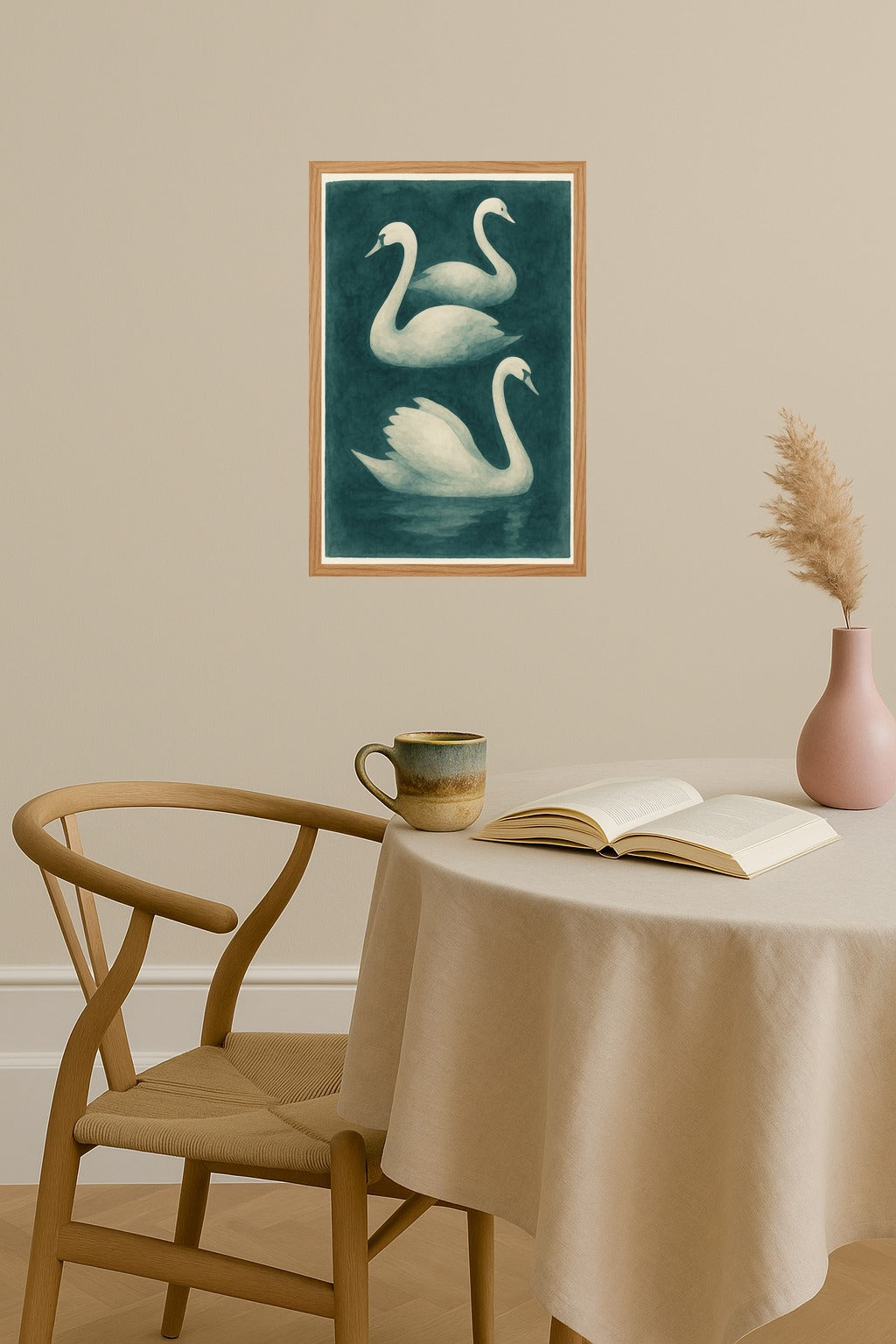 Poster mockup - Single poster in Nordic interior