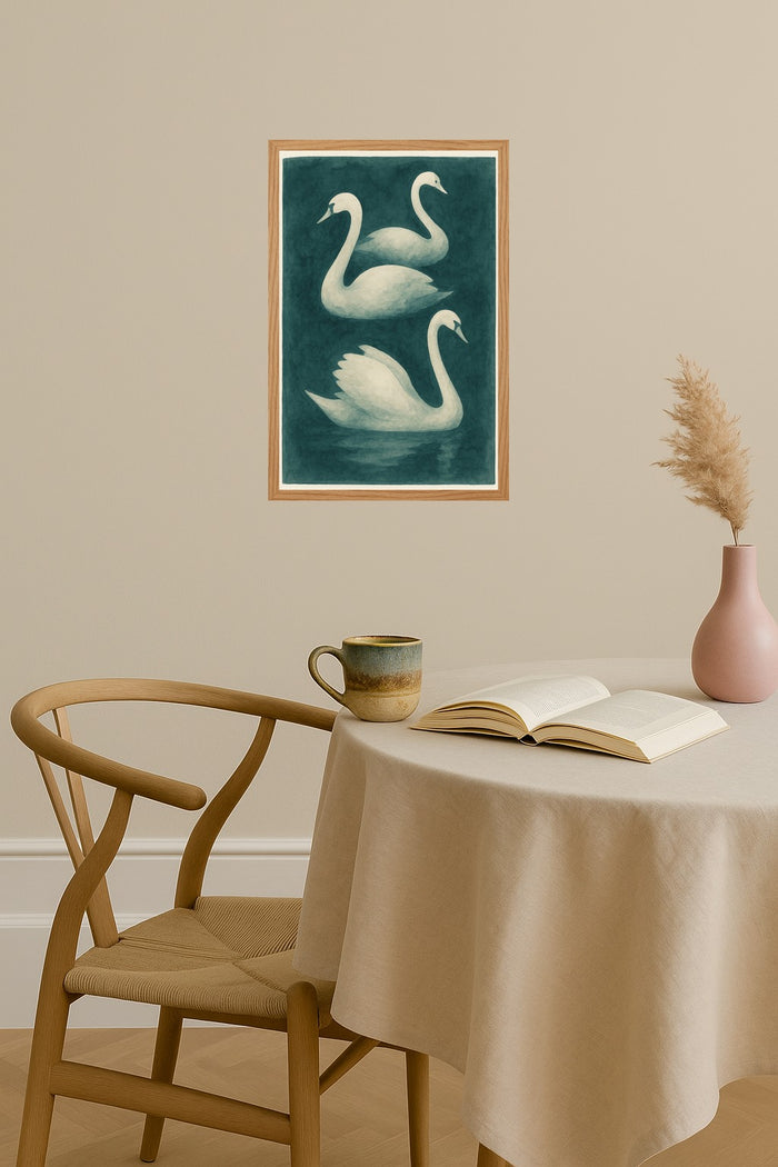 Poster mockup - Single poster in Nordic interior