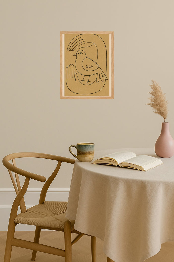 Poster mockup - Single poster in Nordic interior