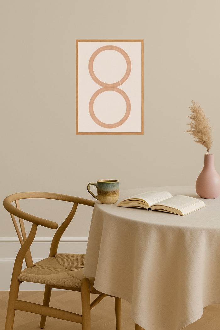 Poster mockup - Single poster in Nordic interior