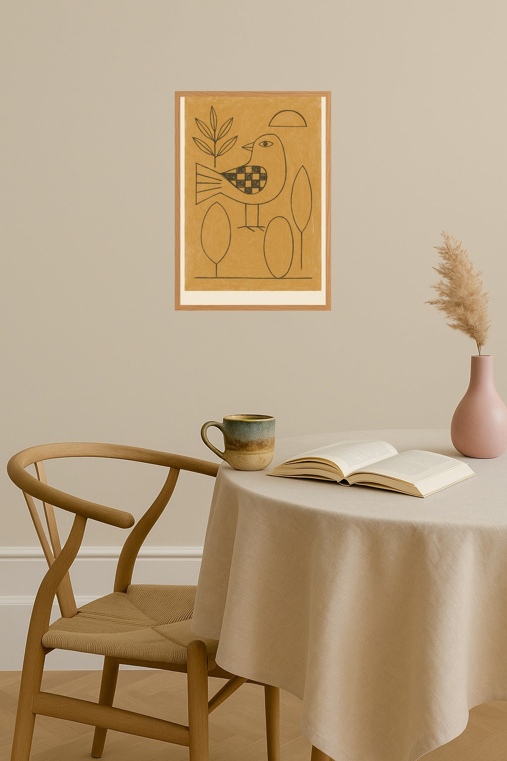 Poster mockup - Single poster in Nordic interior