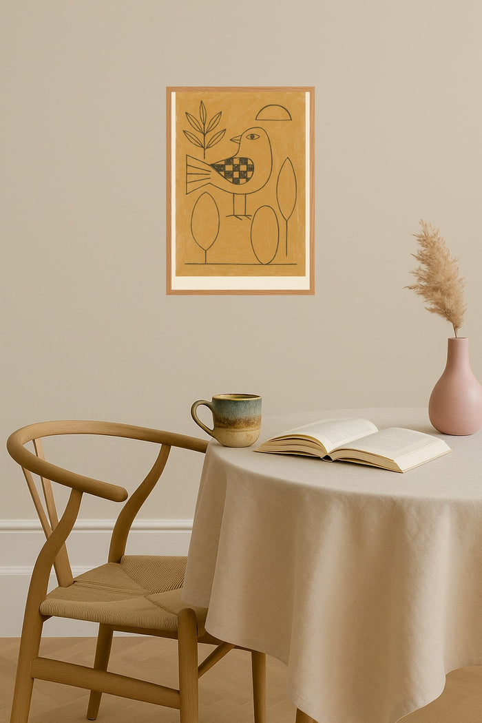 Poster mockup - Single poster in Nordic interior