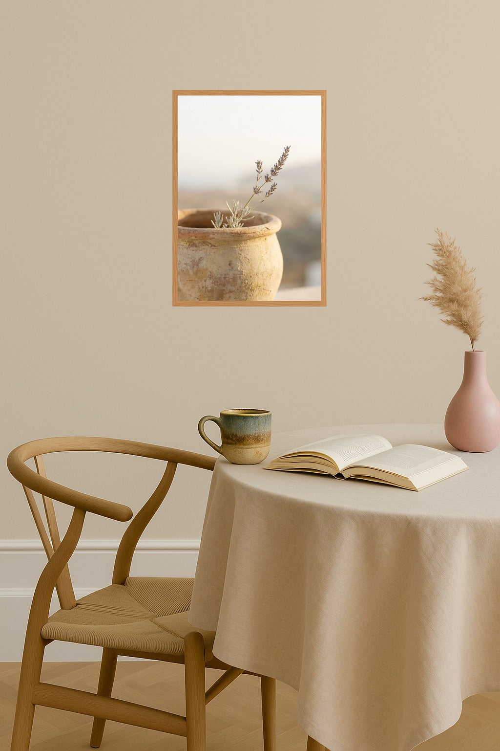 Poster mockup - Single poster in Nordic interior