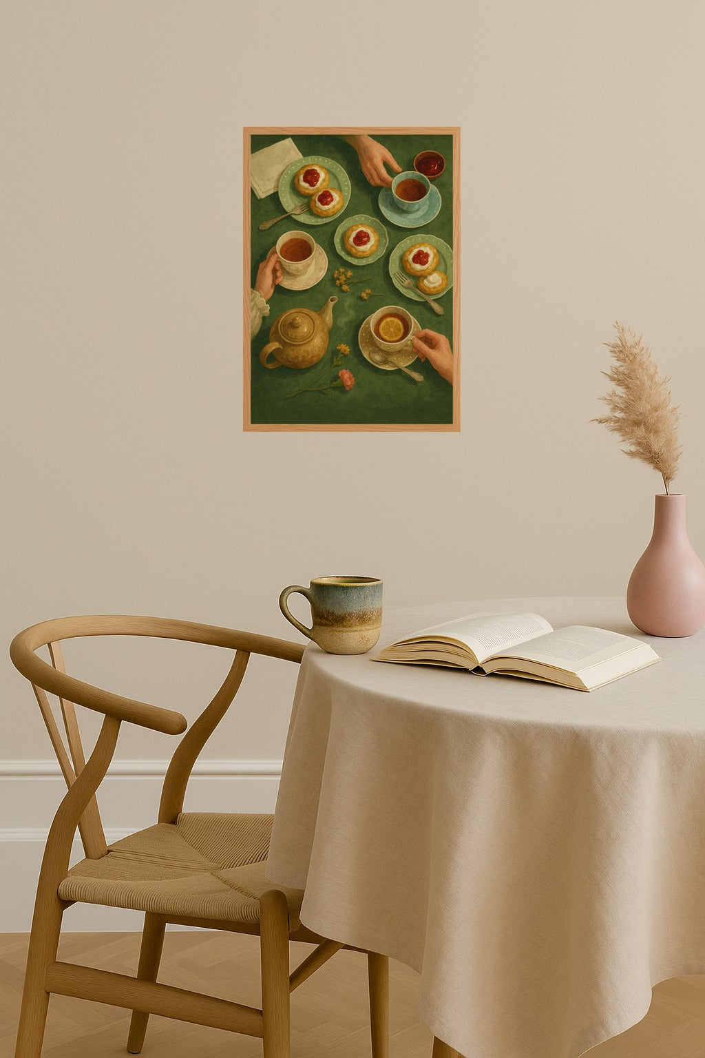 Poster mockup - Single poster in Nordic interior