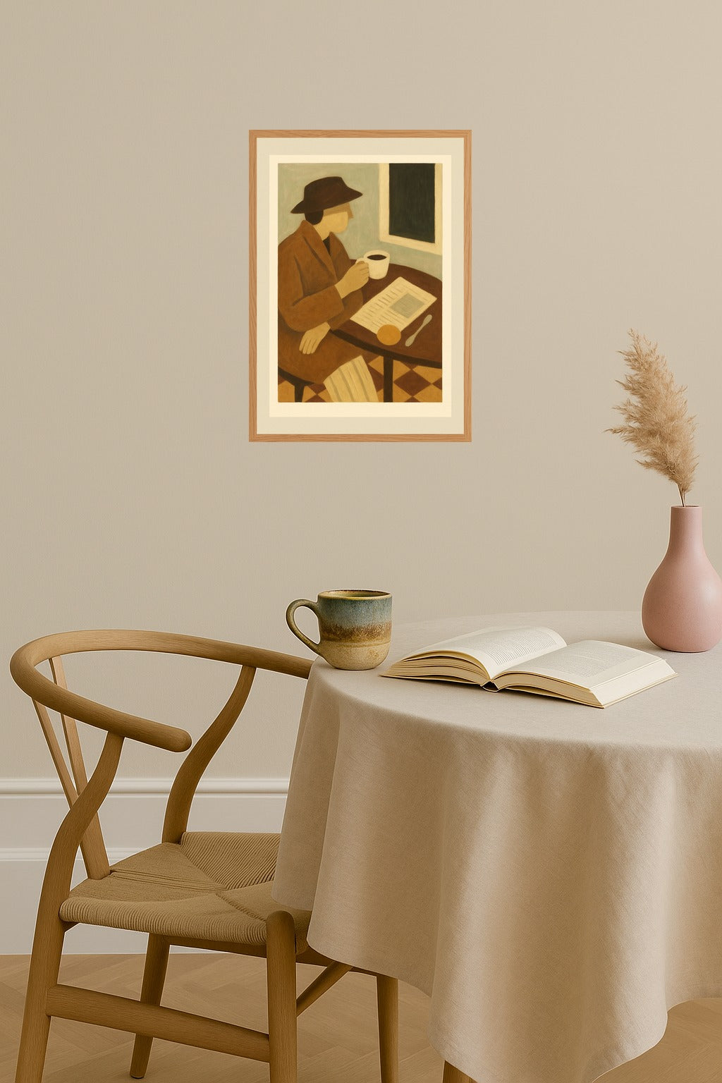 Poster mockup - Single poster in Nordic interior