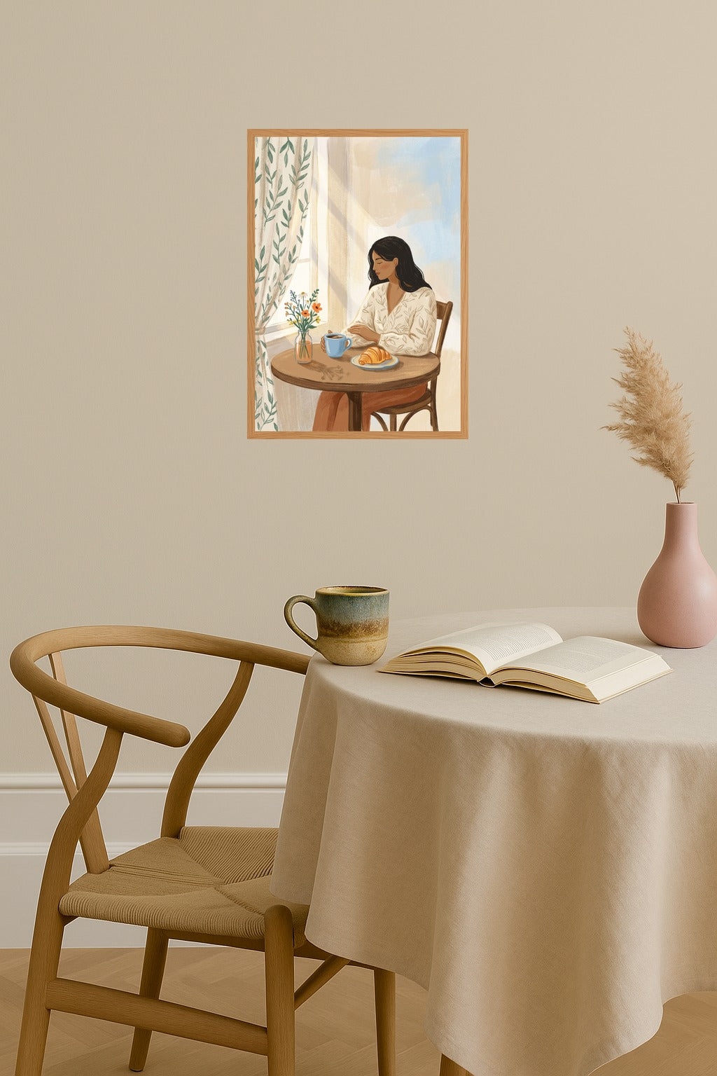 Poster mockup - Single poster in Nordic interior