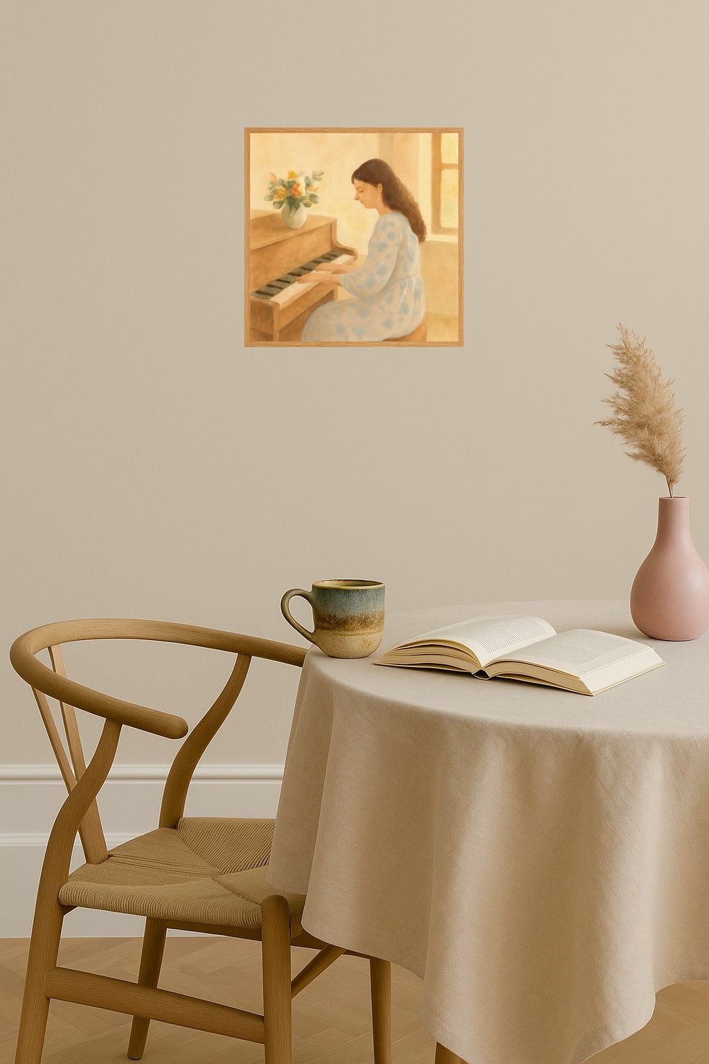 Poster mockup - Single poster in Nordic interior