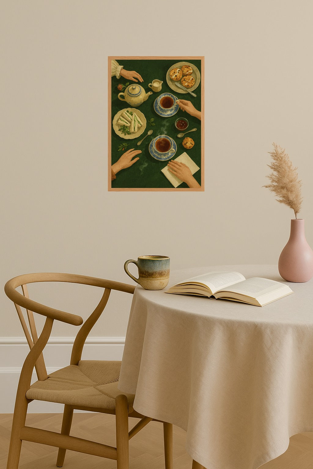 Poster mockup - Single poster in Nordic interior