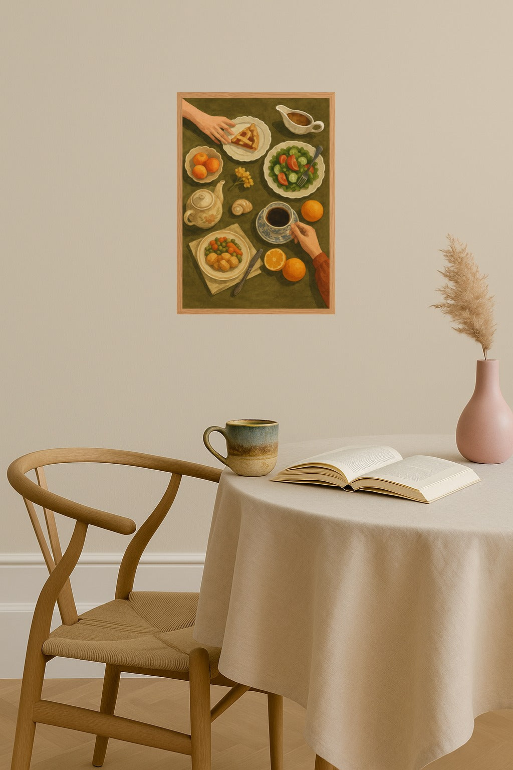 Poster mockup - Single poster in Nordic interior