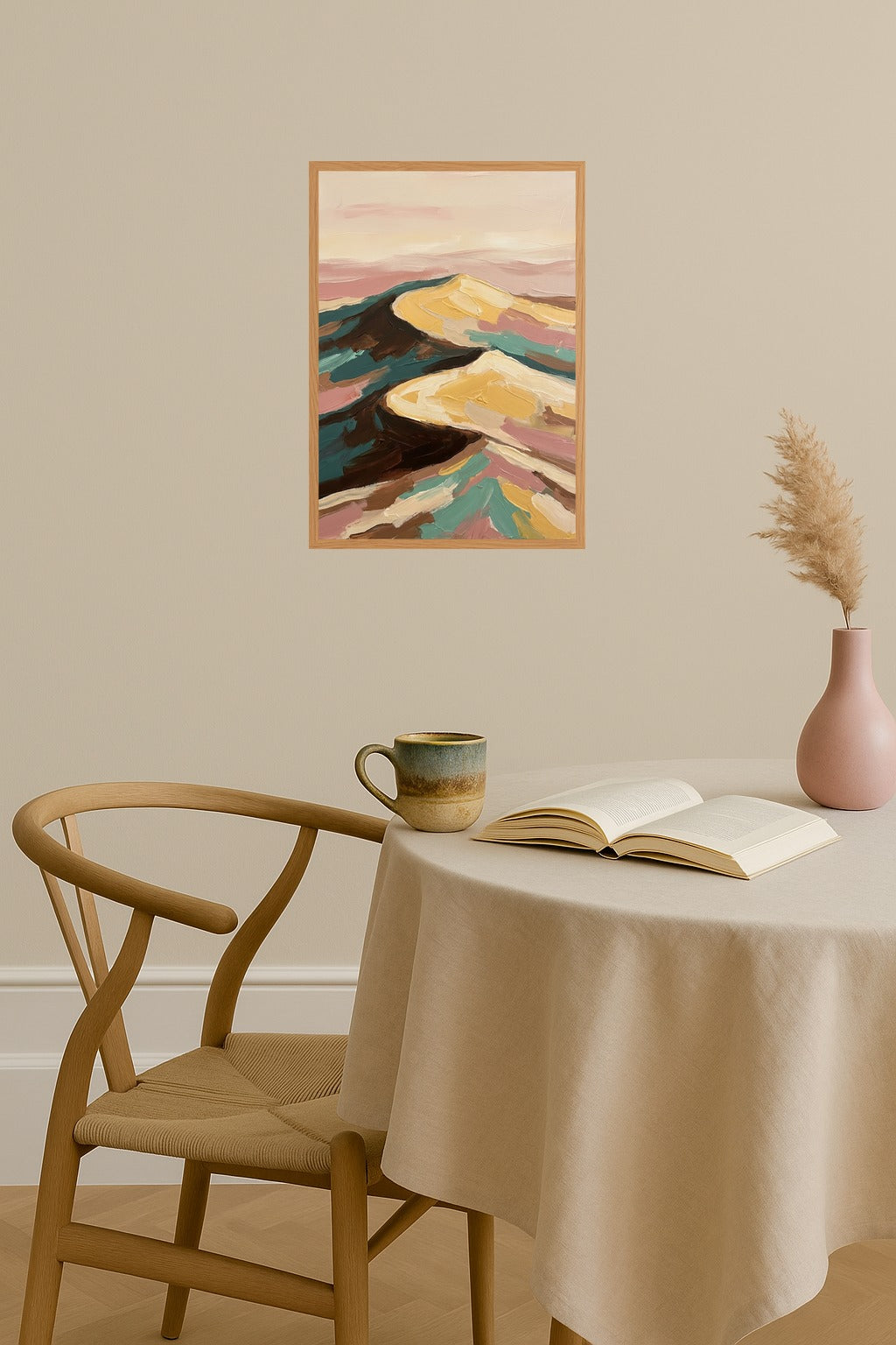 Poster mockup - Single poster in Nordic interior