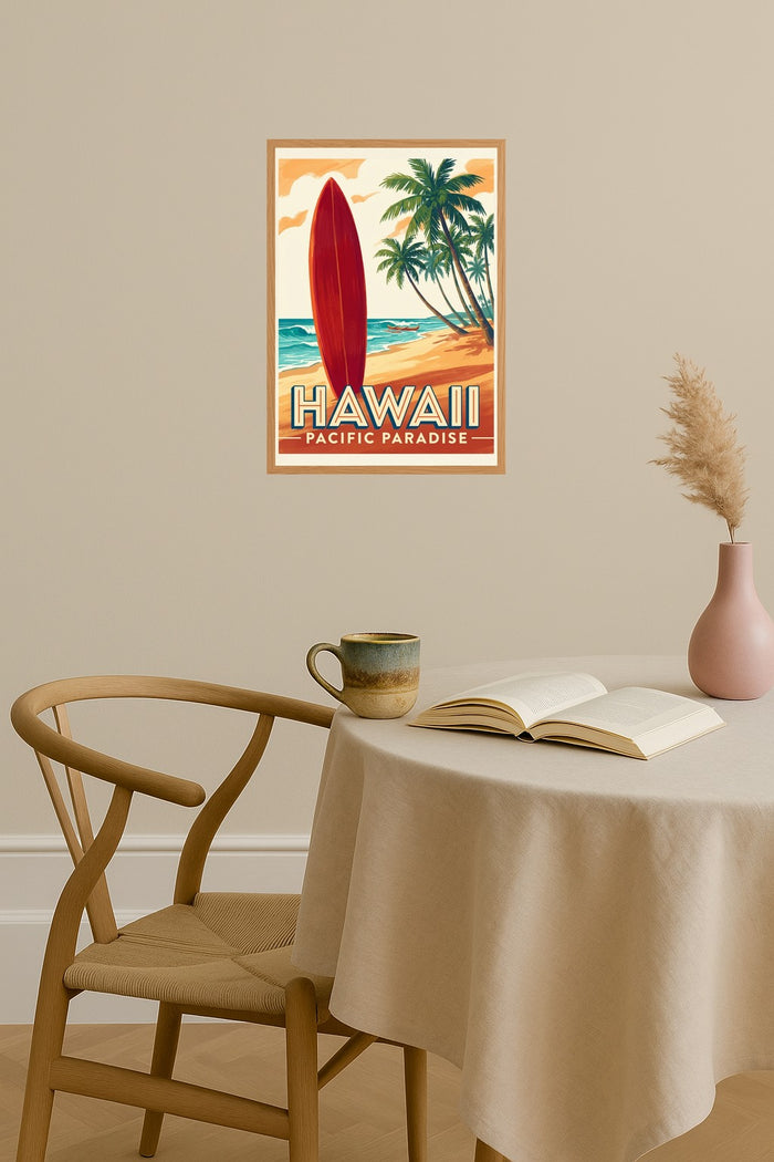 Poster mockup - Single poster in Nordic interior