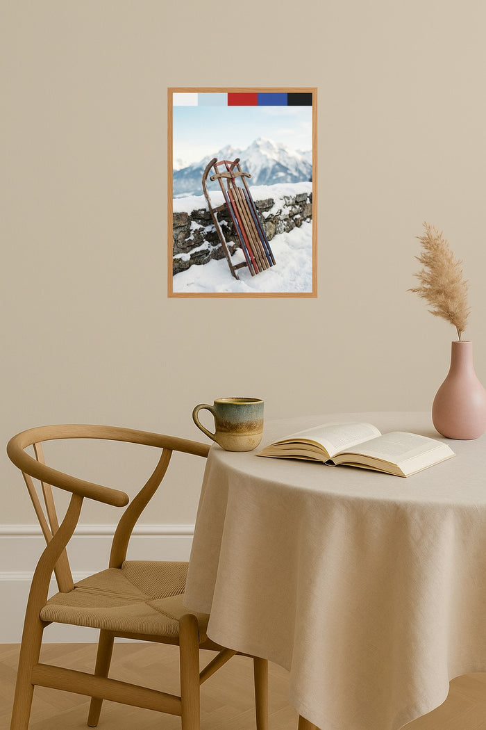 Poster mockup - Single poster in Nordic interior