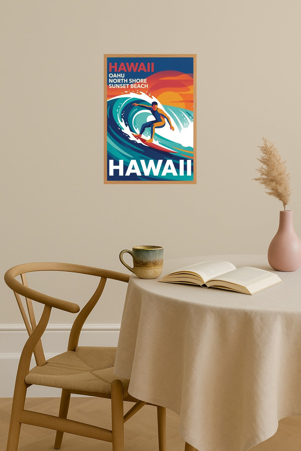 Poster mockup - Single poster in Nordic interior