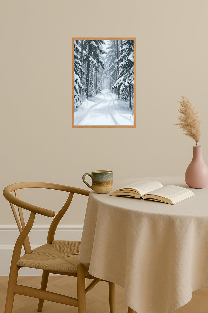 Poster mockup - Single poster in Nordic interior
