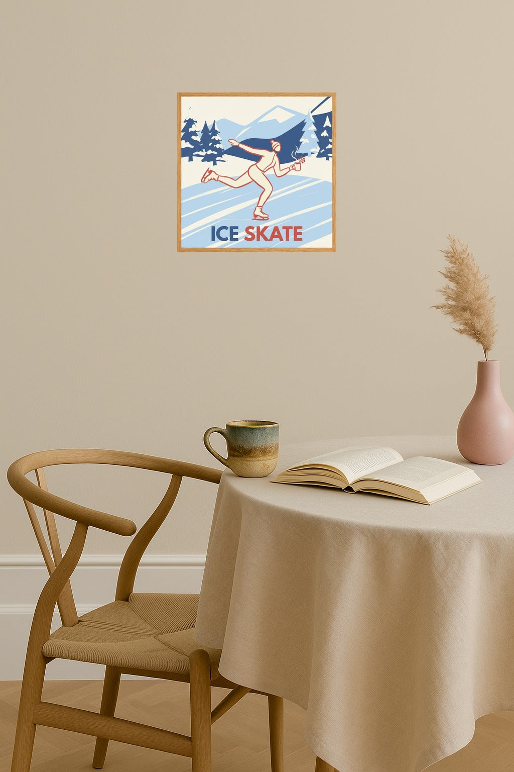 Poster mockup - Single poster in Nordic interior