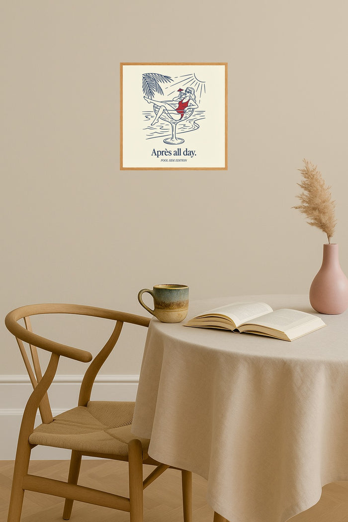 Poster mockup - Single poster in Nordic interior