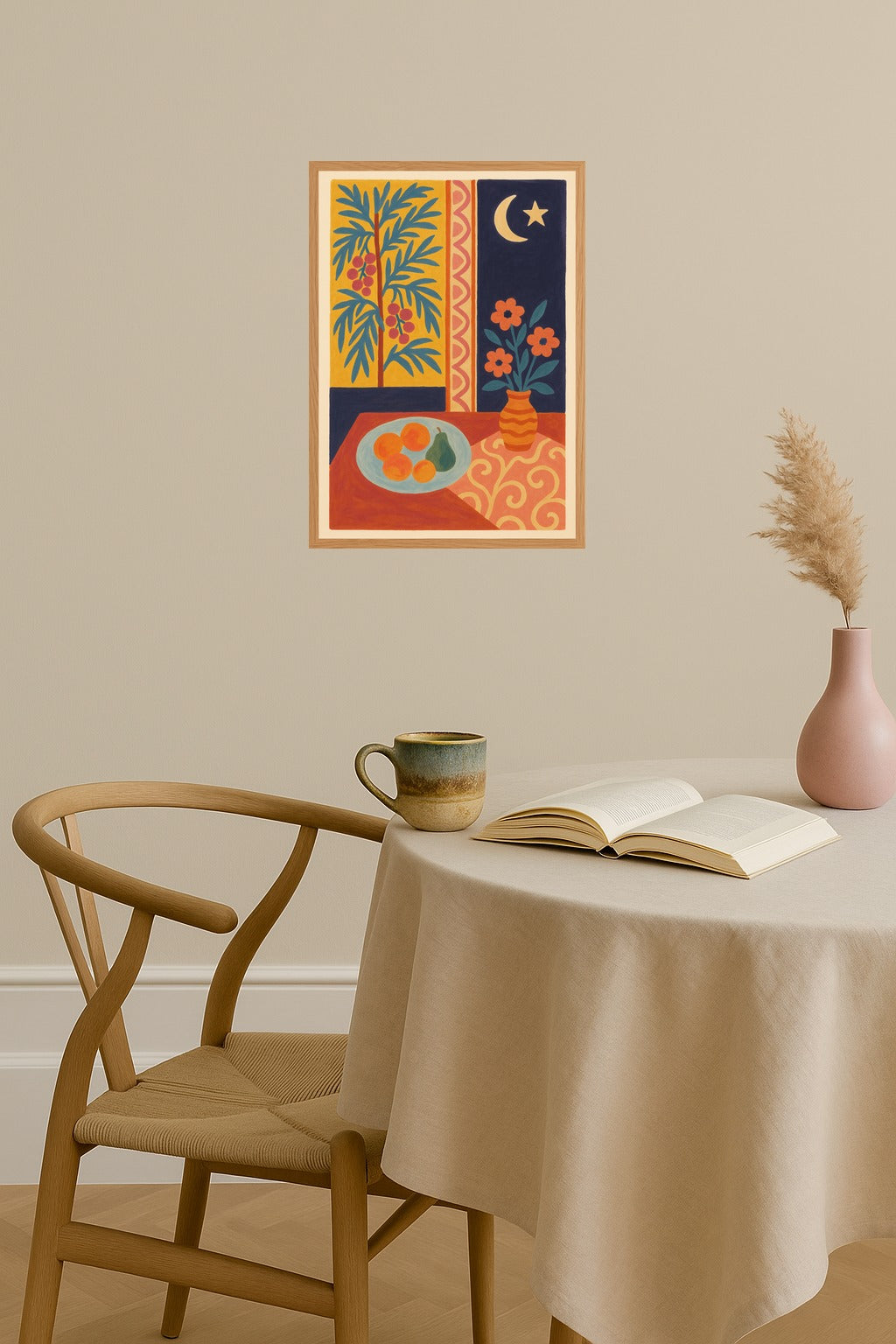 Poster mockup - Single poster in Nordic interior