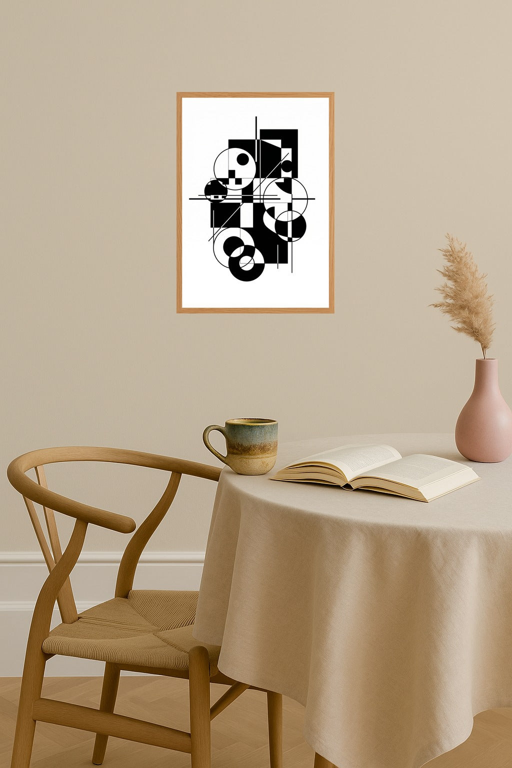 Poster mockup - Single poster in Nordic interior