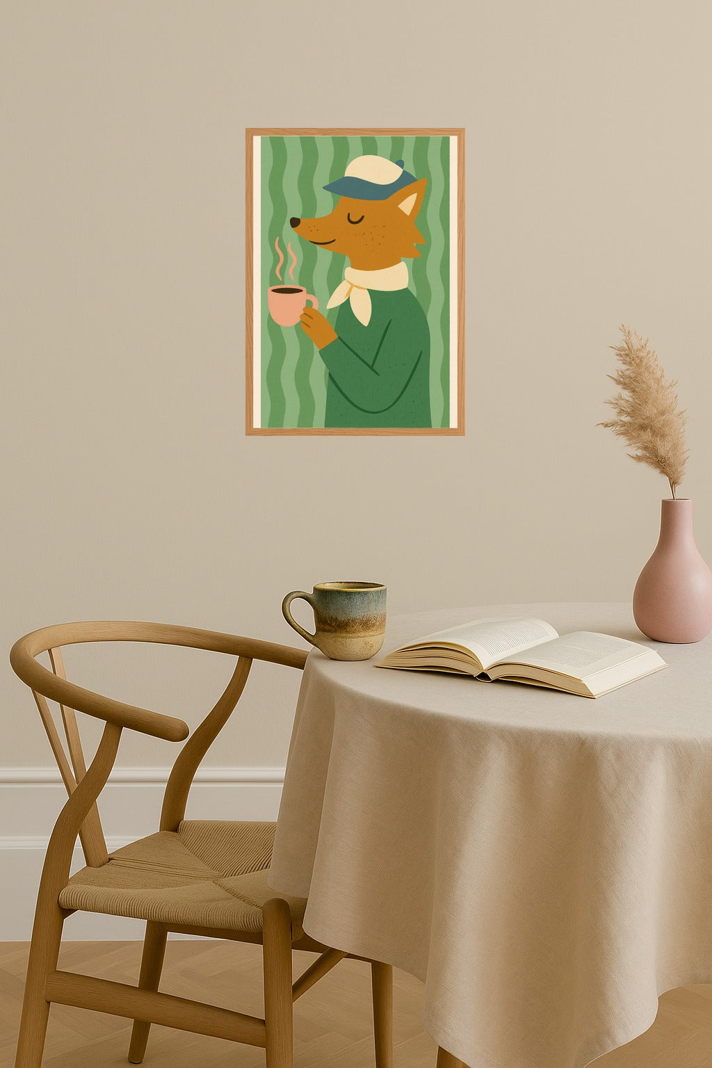 Poster mockup - Single poster in Nordic interior