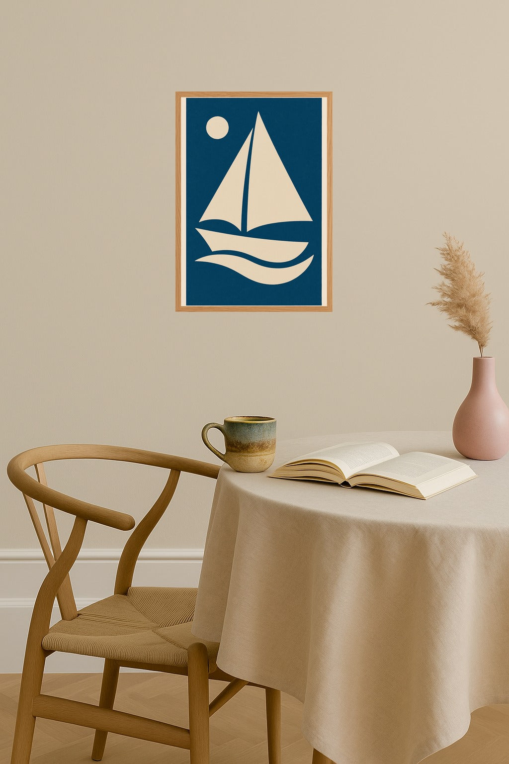 Poster mockup - Single poster in Nordic interior