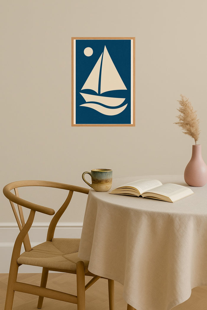 Poster mockup - Single poster in Nordic interior