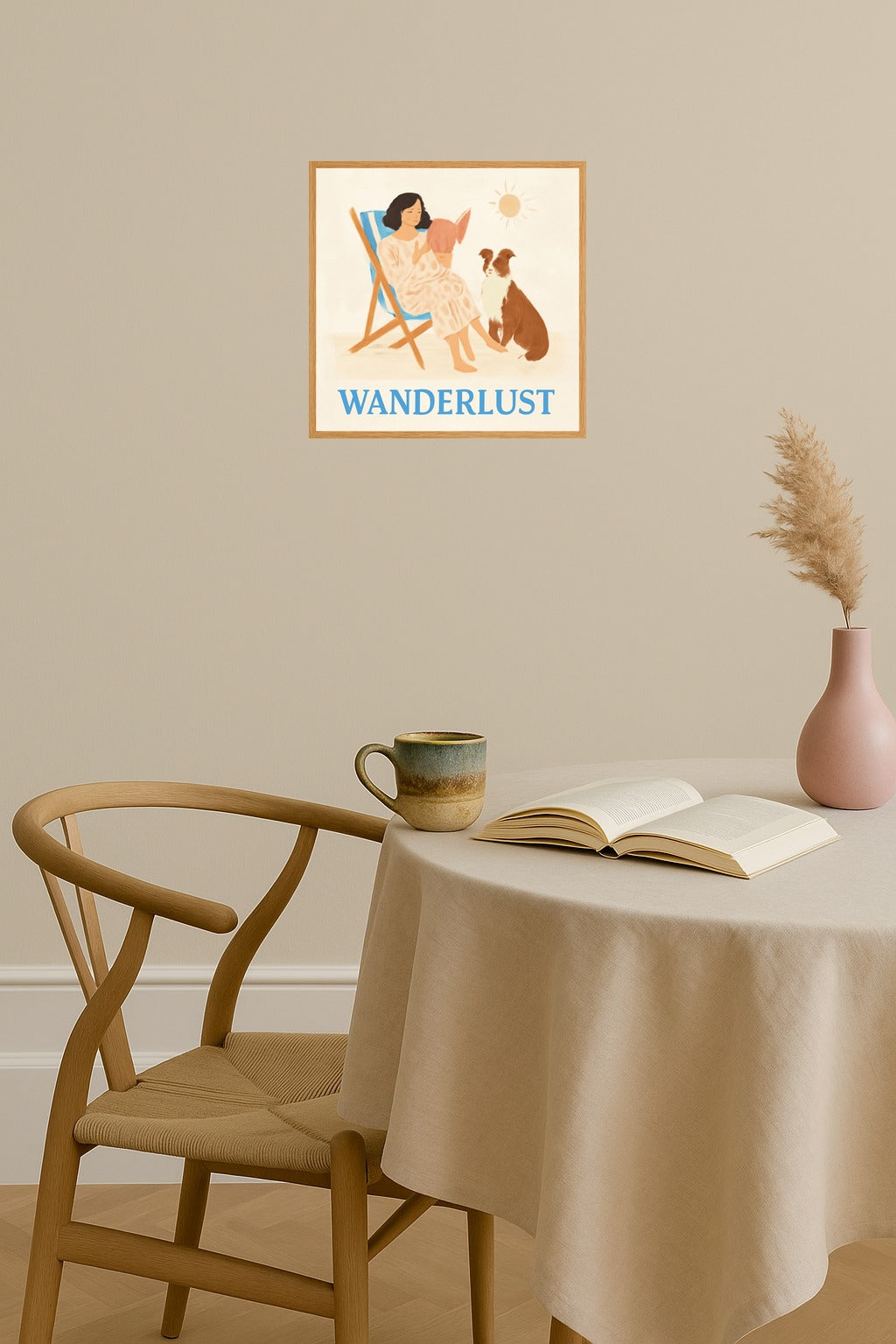 Poster mockup - Single poster in Nordic interior