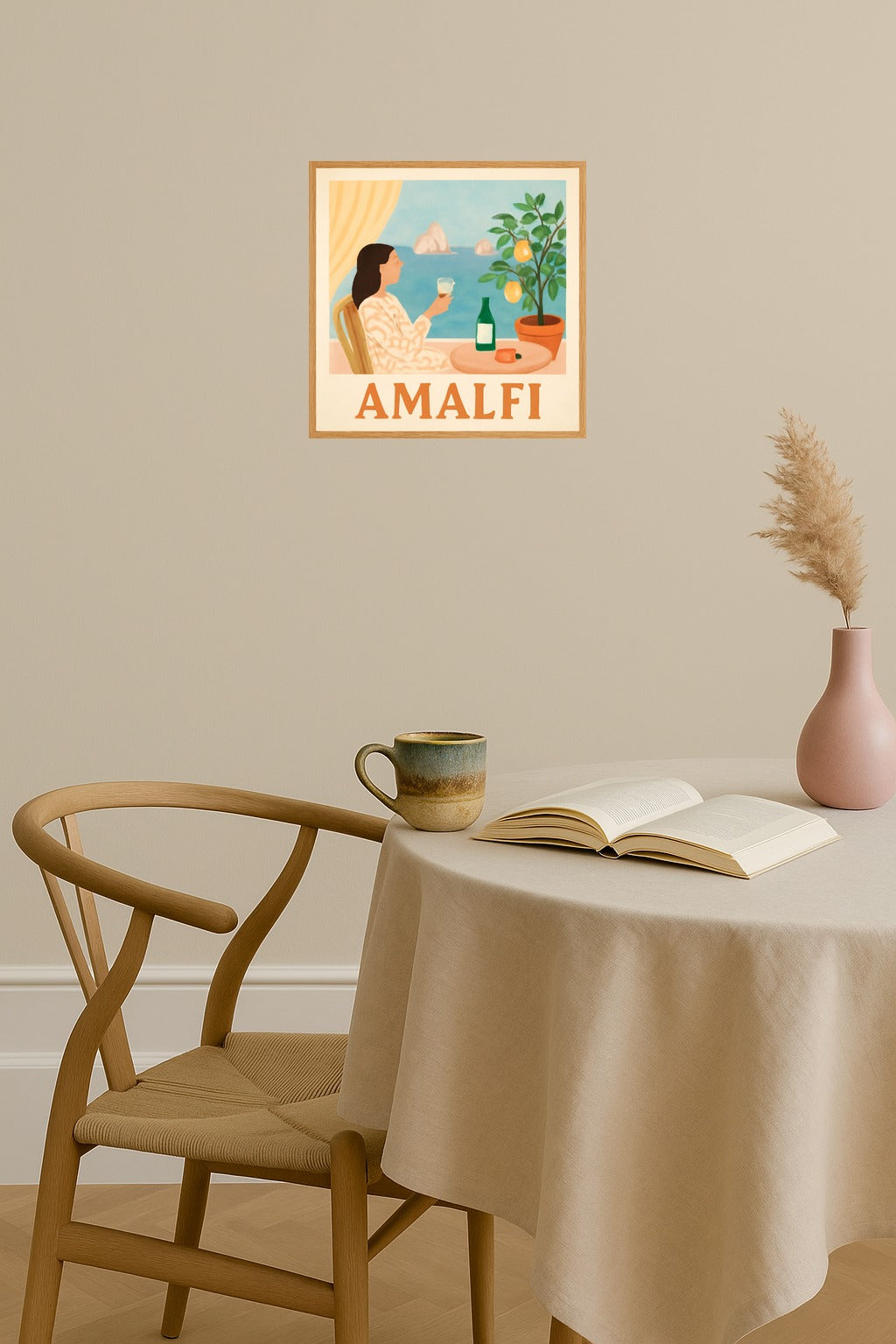 Poster mockup - Single poster in Nordic interior