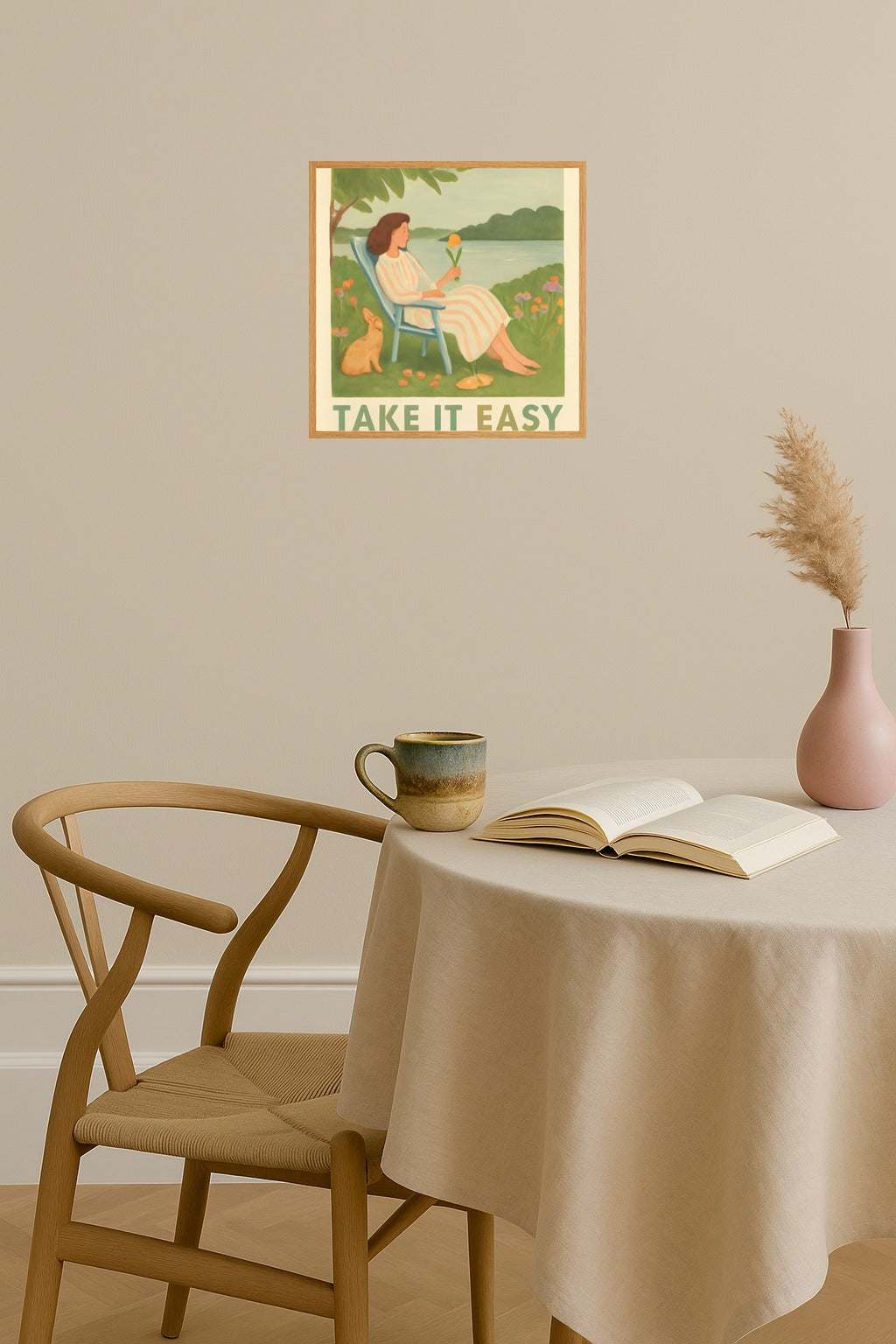 Poster mockup - Single poster in Nordic interior