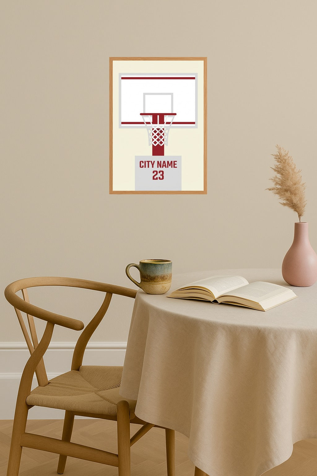 Poster mockup - Single poster in Nordic interior