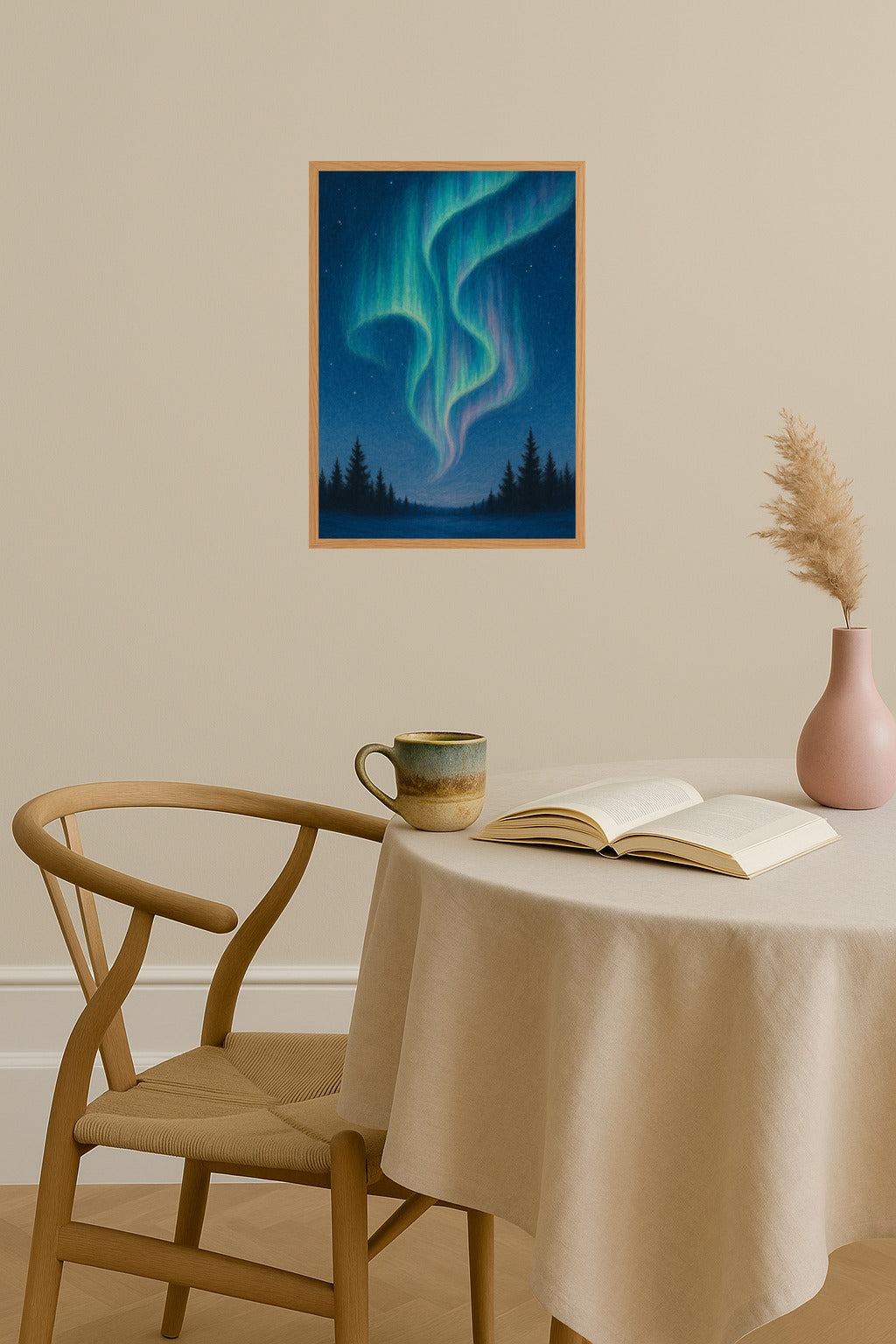 Poster mockup - Single poster in Nordic interior