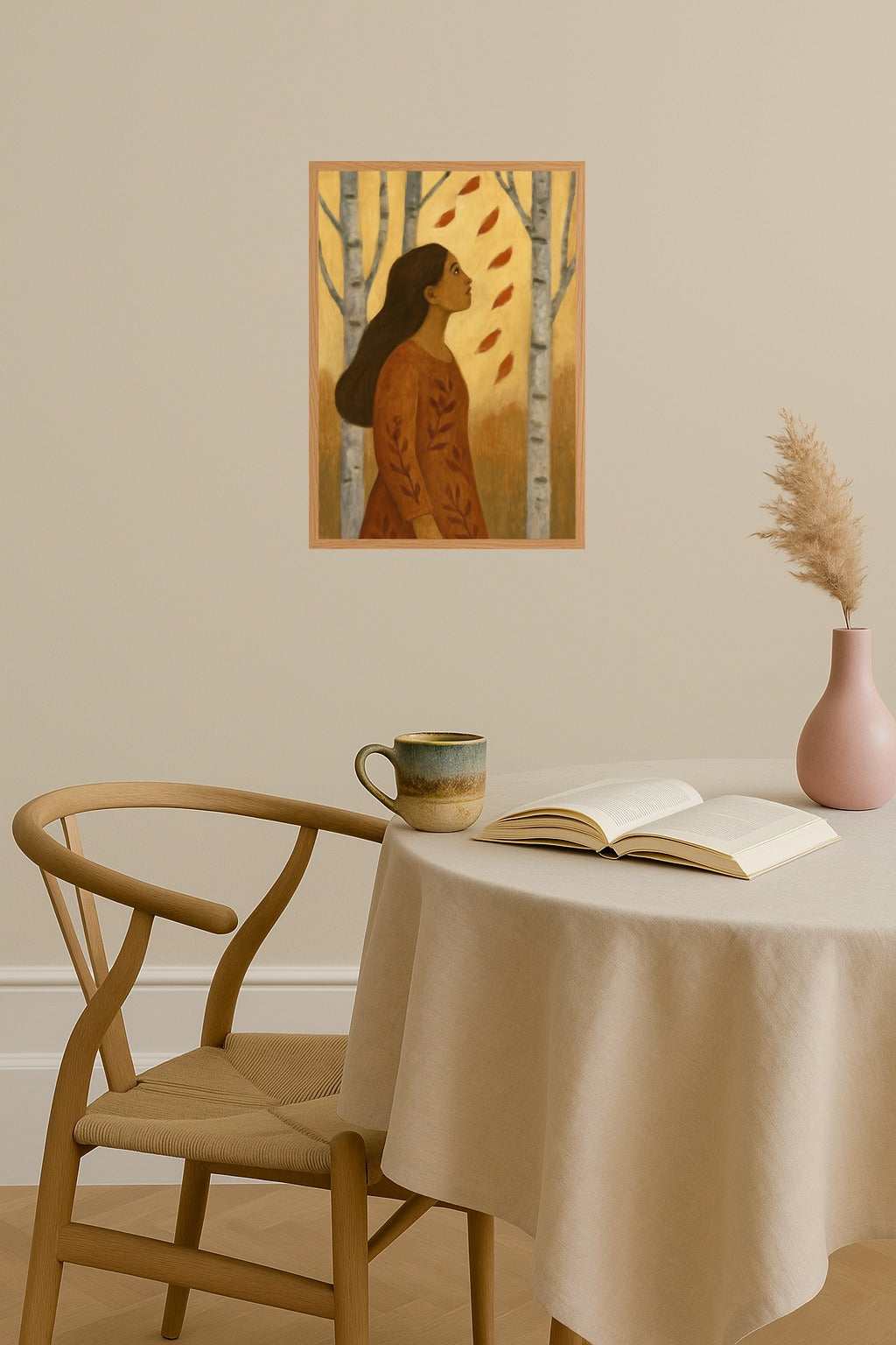 Poster mockup - Single poster in Nordic interior