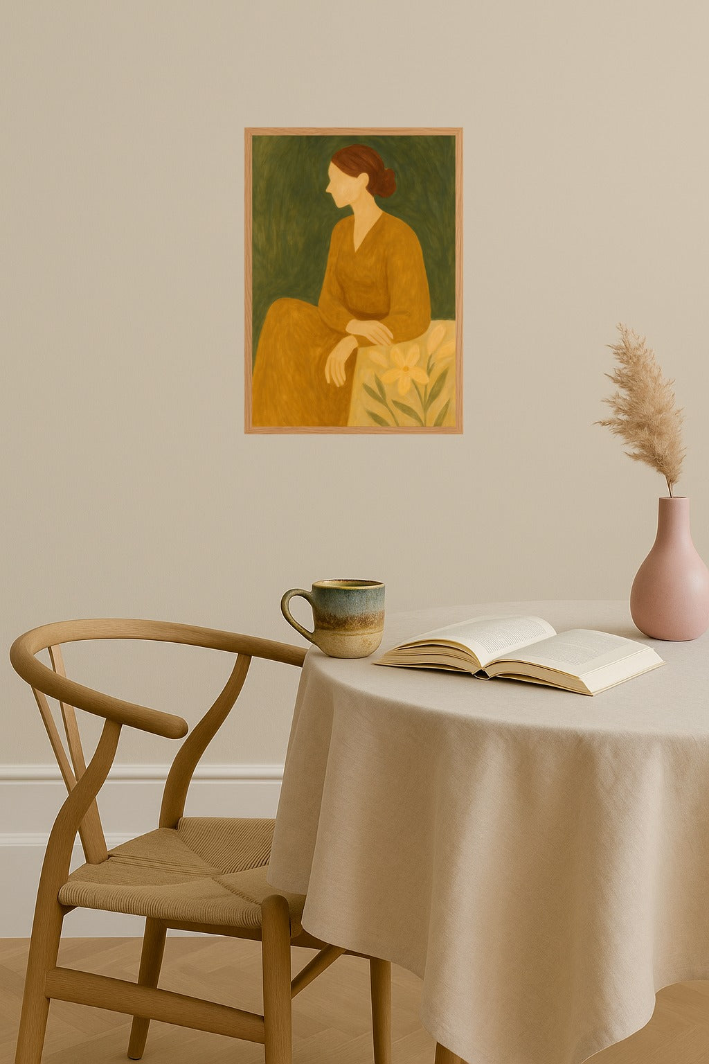 Poster mockup - Single poster in Nordic interior