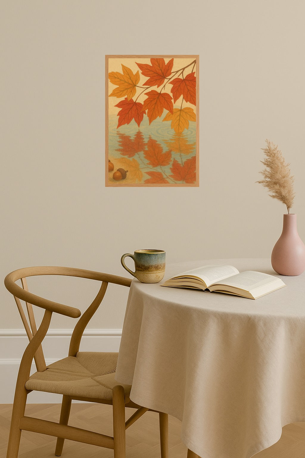 Poster mockup - Single poster in Nordic interior