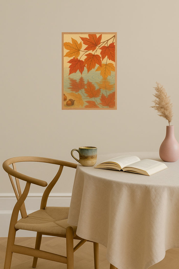 Poster mockup - Single poster in Nordic interior