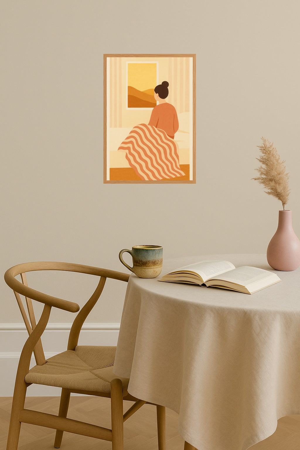 Poster mockup - Single poster in Nordic interior