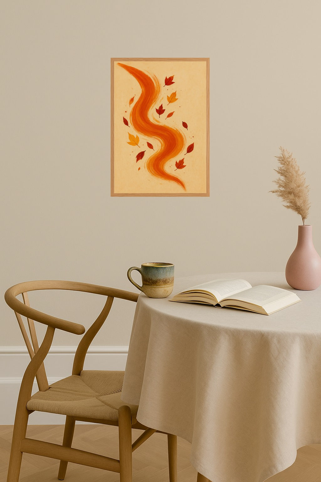 Poster mockup - Single poster in Nordic interior