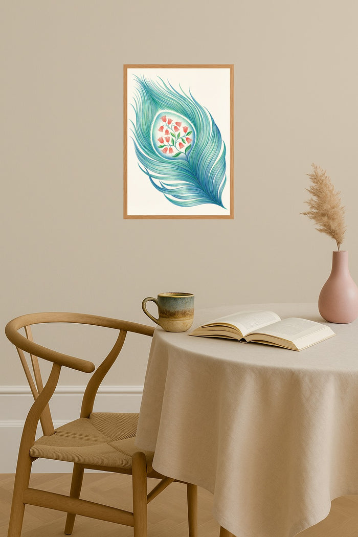Poster mockup - Single poster in Nordic interior